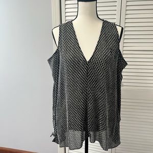 Cold Shoulder Long Sleeve Blouse